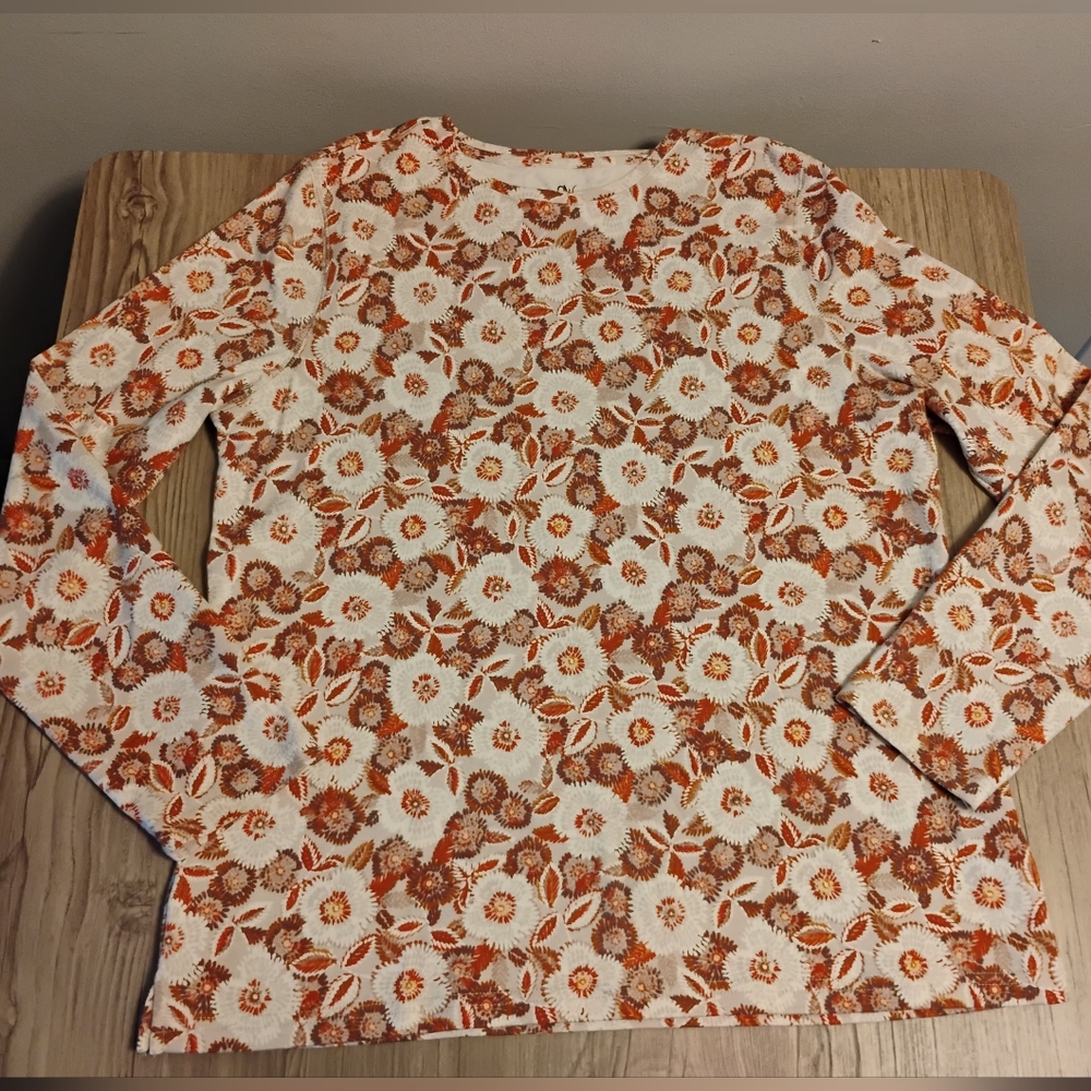 STUDIO WORKS Floral Long Sleeve Top - Picture 6 of 7